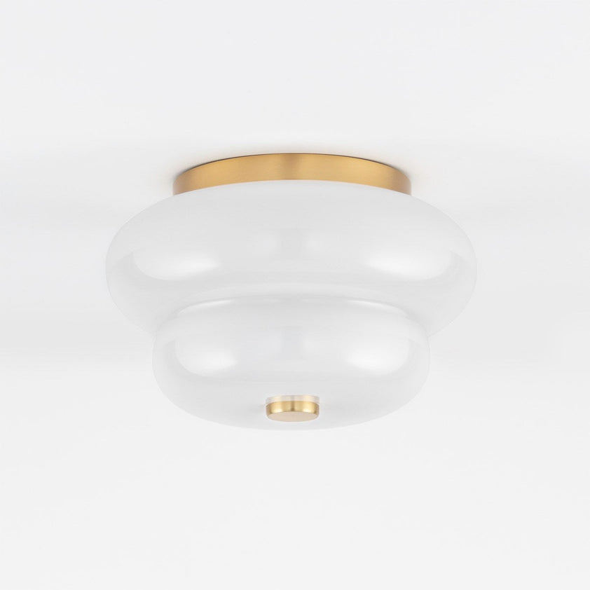 Hazel Flush Mount - Aged Brass