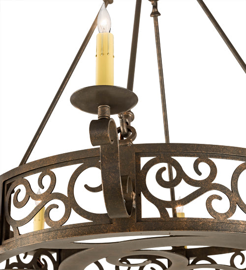 36" Wide Delano 8 Light Chandelier