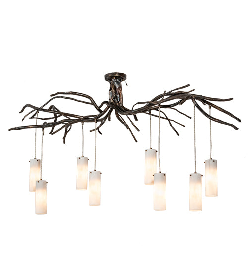 70" Long Winter Solstice Cilindro 8 Light Chandelier