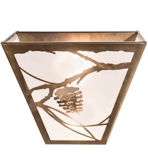 13" Wide Whispering Pines Wall Sconce