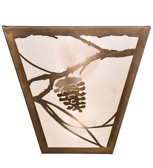 13" Wide Whispering Pines Wall Sconce