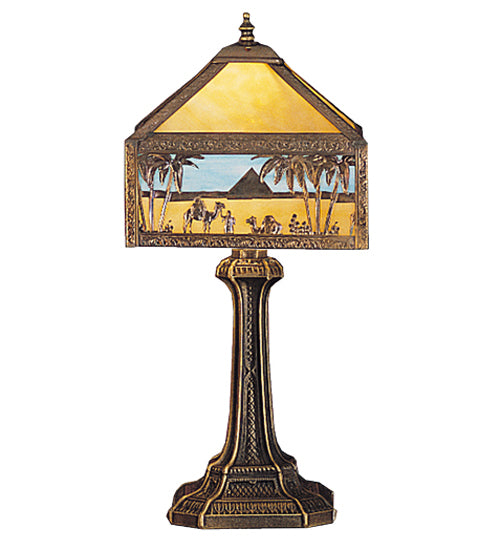 19.5" Wide Camel Mission Accent Lamp