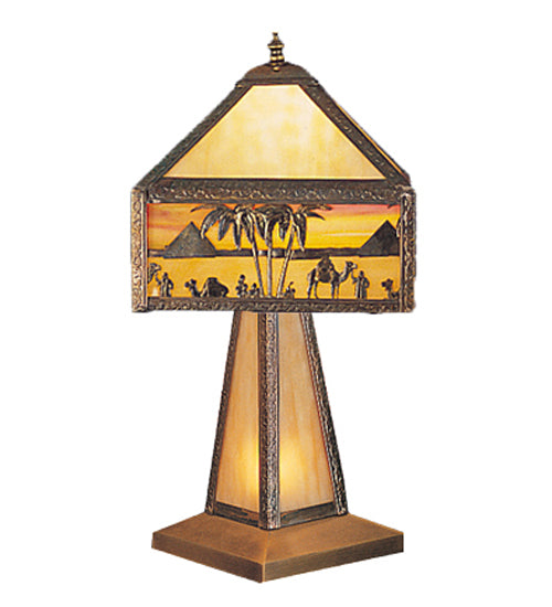 19.5" Wide Camel Mission Accent Lamp