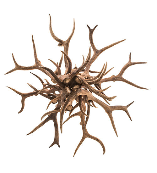 59" Wide Antlers Elk 8 Light Chandelier