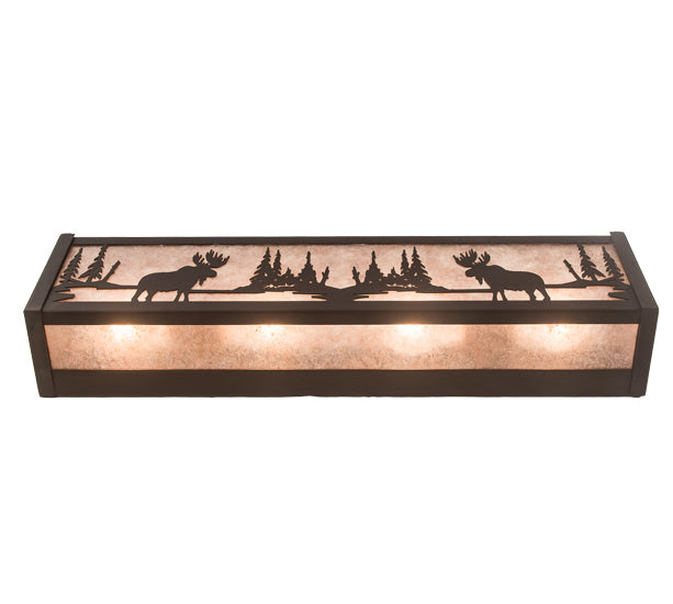 24" Wide Moose At Lake Vanity Light