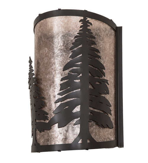 8" Wide Tall Pines Wall Sconce