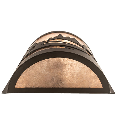 10" Wide Canoe At Lake Left Wall Sconce