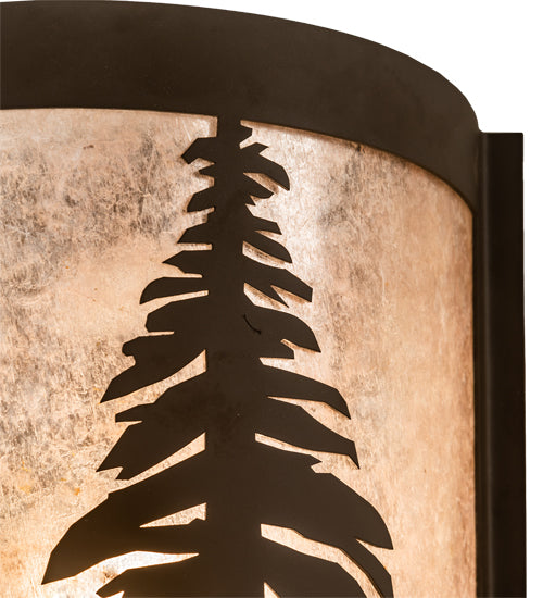 8" Wide Tall Pines Right Wall Sconce