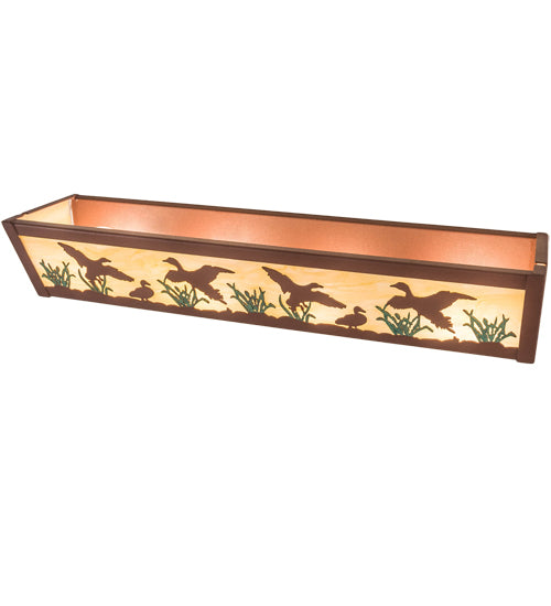 24" Wide Ducks In Flight Vanity Light