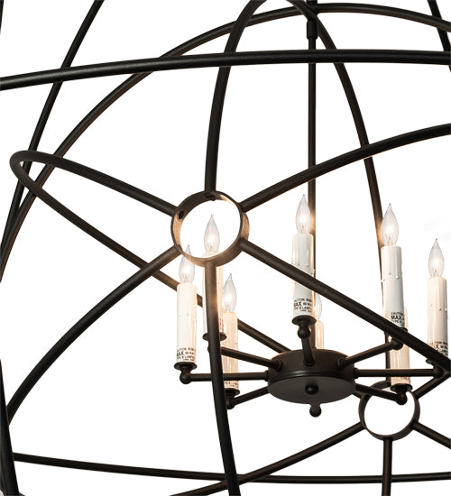 60" Wide Atom Enerjisi 8 Light Chandelier