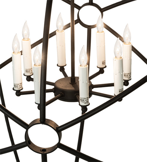 60" Wide Atom Enerjisi 8 Light Chandelier