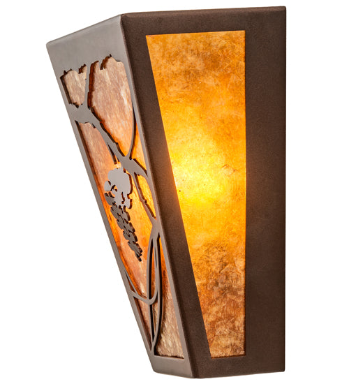 7" Wide Whispering Pines Wall Sconce