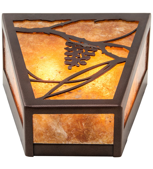 7" Wide Whispering Pines Wall Sconce