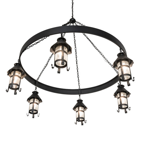 66" Wide Rutland 6 Lantern Chandelier