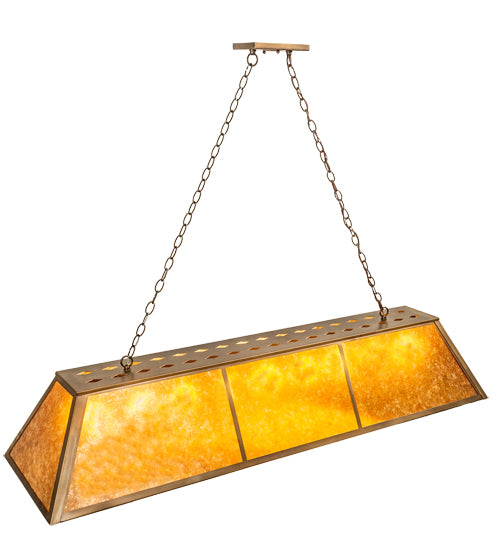 60" Long Tri-Panel Oblong Pendant