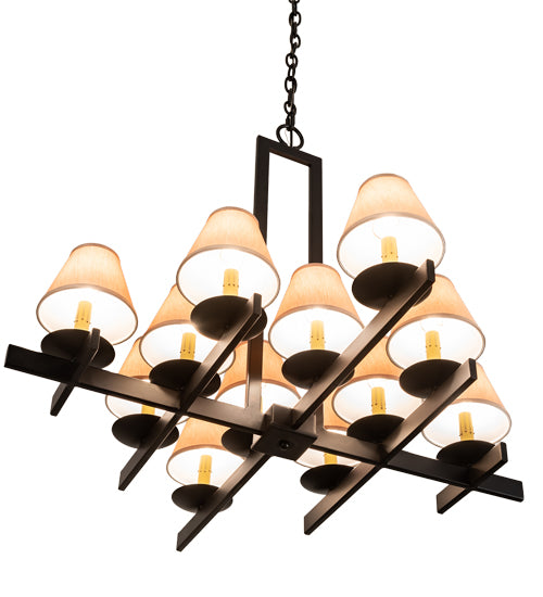 36" Wide Dante 12 Light Chandelier