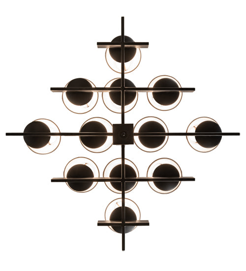 36" Wide Dante 12 Light Chandelier