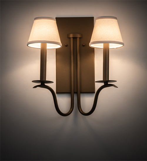 14" Wide Octavia 2 Light Wall Sconce