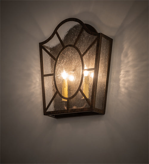 12" Wide Austin 2 Light Wall Sconce