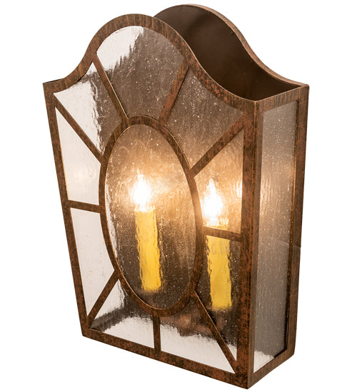 12" Wide Austin 2 Light Wall Sconce