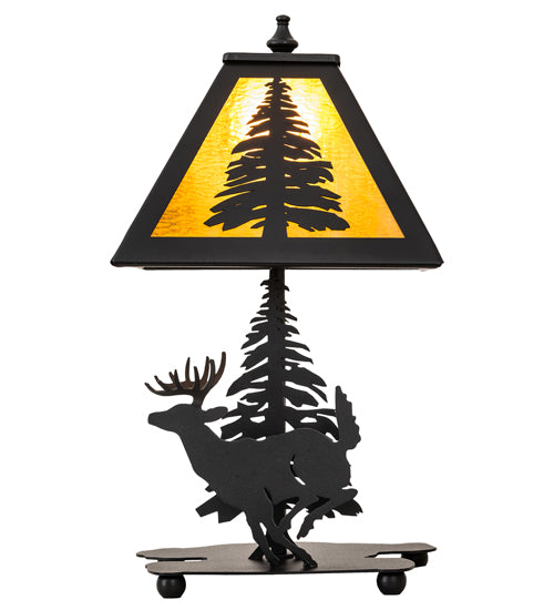 15" High Lone Deer Accent Lamp