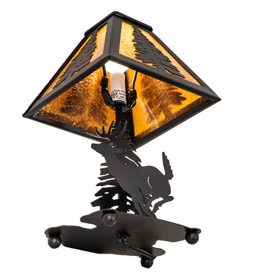 15" High Lone Deer Accent Lamp