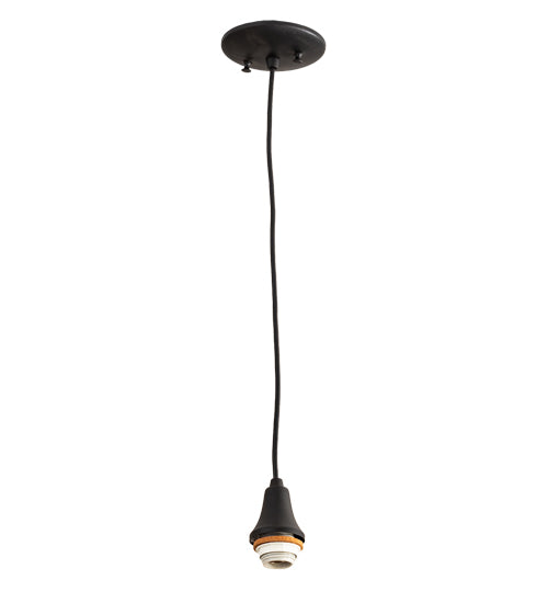 5" Wide Textured Black Pendant Hardware