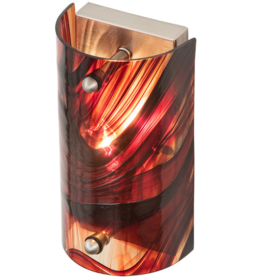 5" Wide Cabernet Swirl Wall Sconce