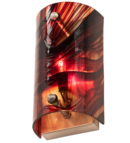 5" Wide Cabernet Swirl Wall Sconce