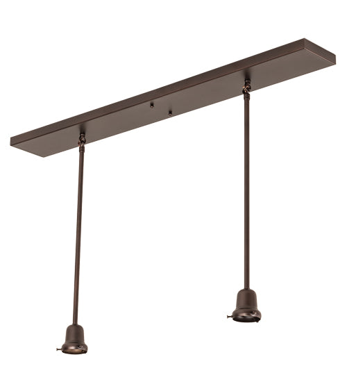 39" Long Belvidere 2 Light Pendant