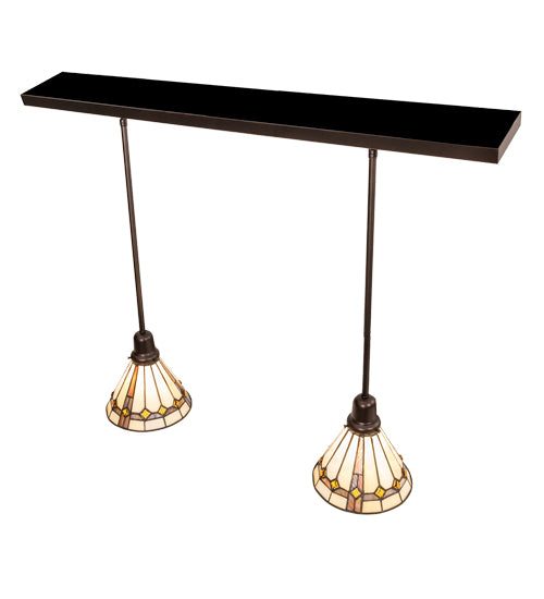 39" Long Belvidere 2 Light Pendant