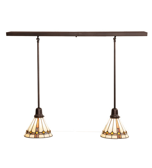 39" Long Belvidere 2 Light Pendant