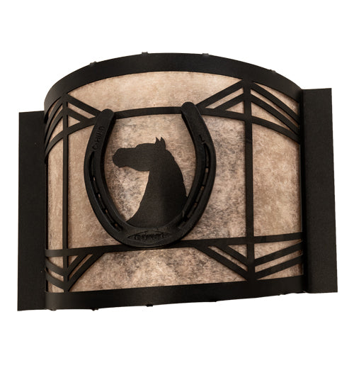 12" Wide Horseshoe Wall Sconce