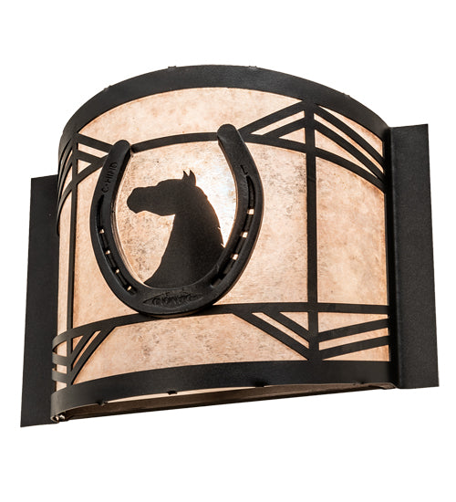 12" Wide Horseshoe Wall Sconce