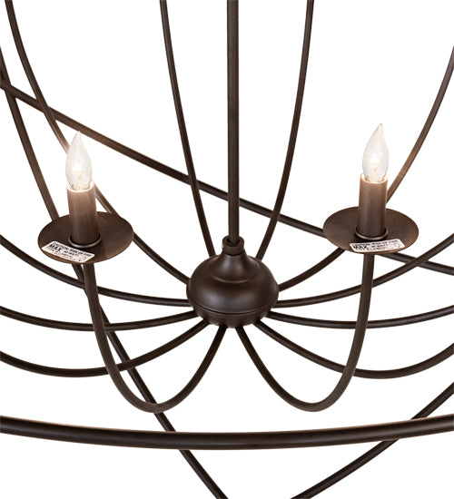 54" Wide Atom Enerjisi 12 Light Chandelier