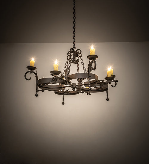 42" Wide Andorra 8 Light Chandelier