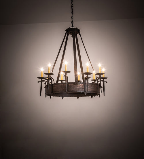 35" Wide Costello 10 Light Chandelier