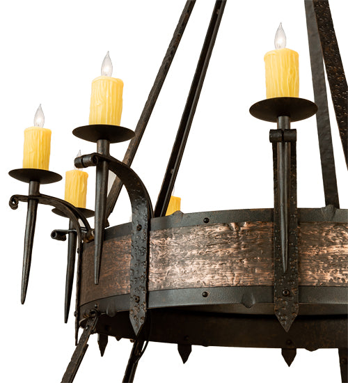 56" Wide Costello 20 Light Two Tier Chandelier