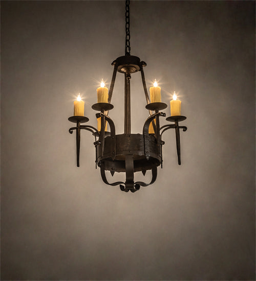 24" Wide Costello 6 Light Chandelier