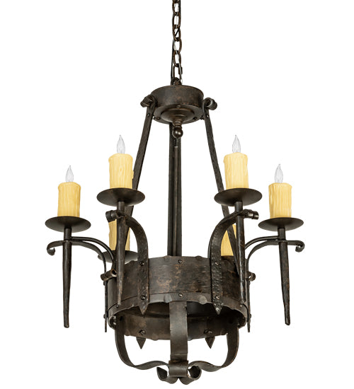 24" Wide Costello 6 Light Chandelier