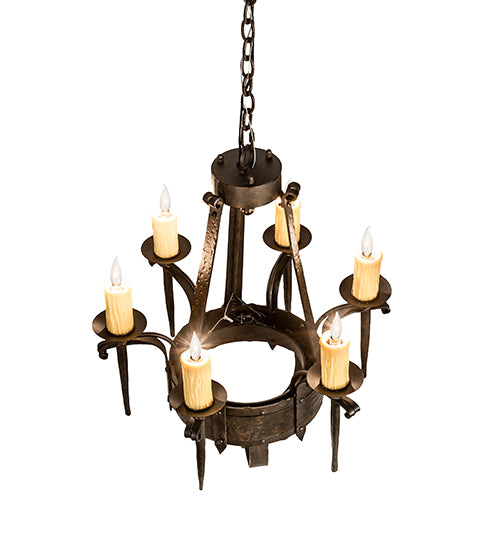 24" Wide Costello 6 Light Chandelier