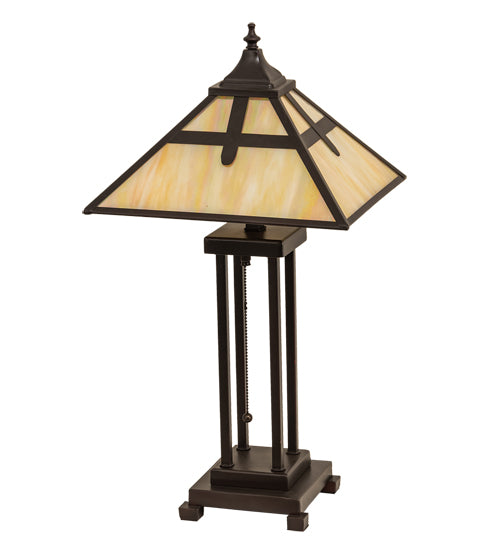 24" High Cross Mission Table Lamp