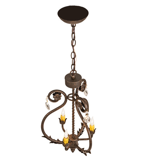 12" Wide Antonia 3 Light Chandelier