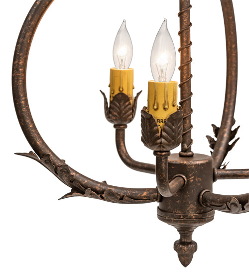 12" Wide Antonia 3 Light Chandelier