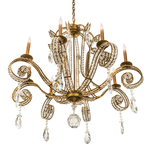 40" Wide Lucerne 8 Light Chandelier