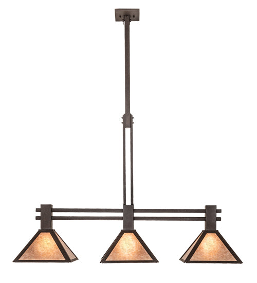 45" Long Soffe 3 Light Island Pendant