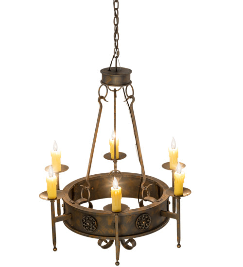 30" Wide Lorenzo 6 Light Chandelier