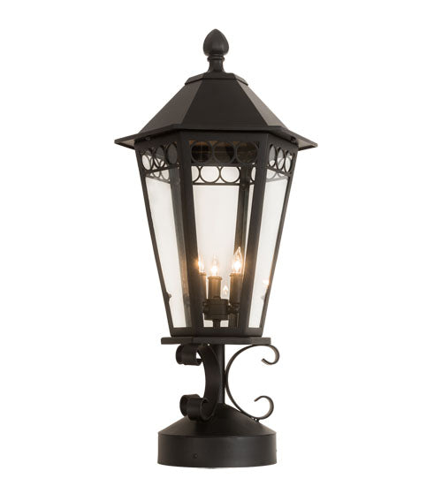 14" Wide Yorkshire Lantern Post Mount