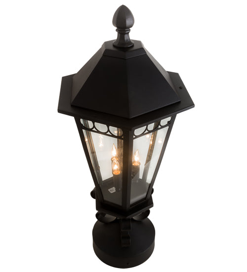 14" Wide Yorkshire Lantern Post Mount