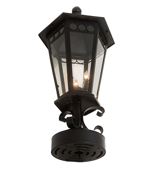 14" Wide Yorkshire Lantern Post Mount